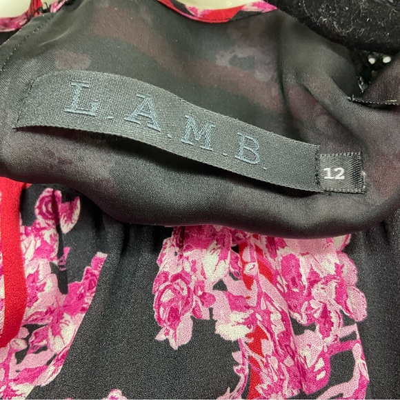 L.A.M.B. (Gwen Stefani) VOGUE RUNWAY MINI DRESS NEVER WORN SIZE 12 dropped waist - Picture 9 of 16